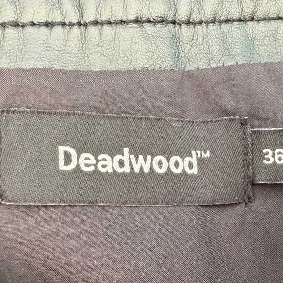 Deadwood Studios black leather miniskirt - Picture 6 of 7